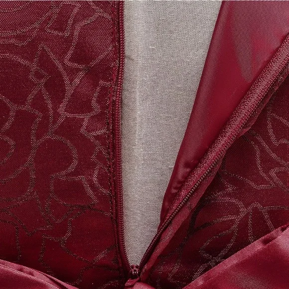 Luxury Pearl Embroidered Floral Bow Princess Wedding Birthday Flower Dress 5056 - Picture 7 of 10